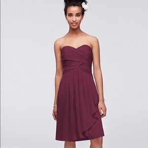 David’s bridal size 00 short bridesmaid dress